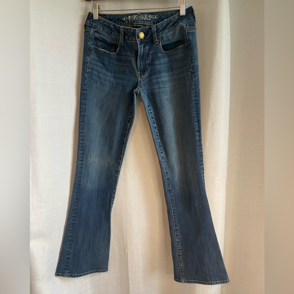 Midi rise skinny kick jeans AE